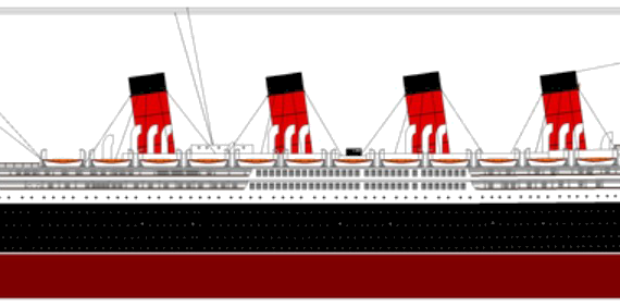 Корабль RMS Aquitania [Ocean Liner] (1913) - чертежи, габариты, рисунки